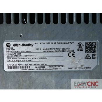 2198-P031 2198-UM002 AB servo drivers used