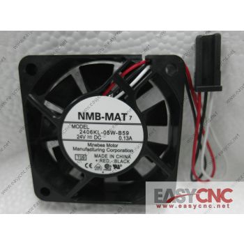 A90L-0001-0511 2406KL-05W-B59 NMB fan with Fanuc black connectors new