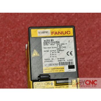 A06B-6114-H105#N  Fanuc servo amplifier module aiSV80 used