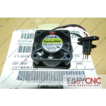 A90L-0001-0507#A 9WF0424F6D03 Sanyo fan with Fanuc black connectorS new