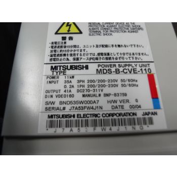 MDS-B-CVE-110 Mitsubishi power supply used